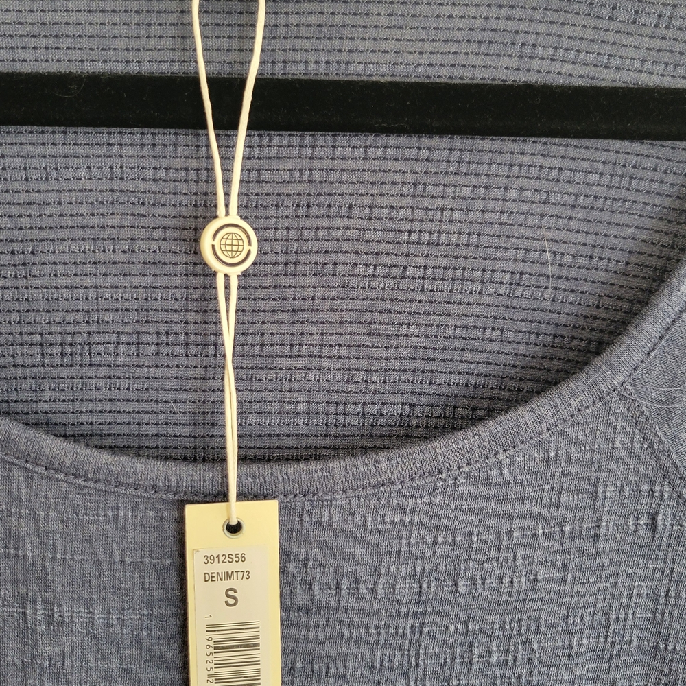 Max Studio Blue Ruffle Sleeve Dress - Picture 2 of 9